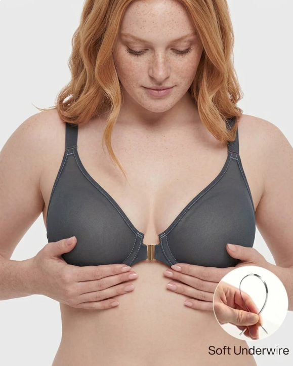 Women's Front-Closure Plunge Bra