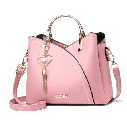 Women’s Modern Two-Tone Top-Handle Crossbody Handbag
