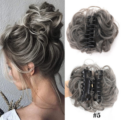 Women’s Clip-On Bun Hair Extension with Claw Clip