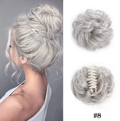 Women’s Clip-On Bun Hair Extension with Claw Clip