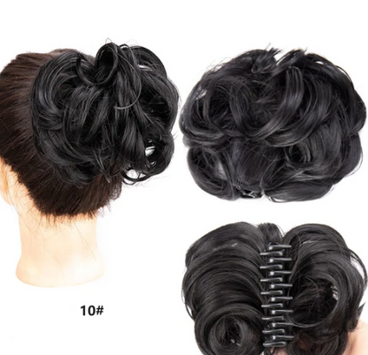 Women’s Clip-On Bun Hair Extension with Claw Clip