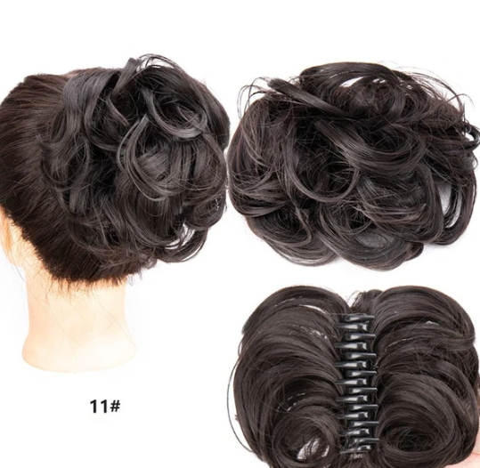 Women’s Clip-On Bun Hair Extension with Claw Clip