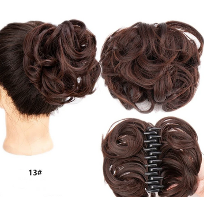 Women’s Clip-On Bun Hair Extension with Claw Clip