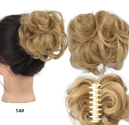 Women’s Clip-On Bun Hair Extension with Claw Clip