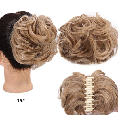 Women’s Clip-On Bun Hair Extension with Claw Clip
