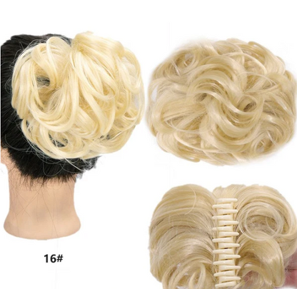Women’s Clip-On Bun Hair Extension with Claw Clip
