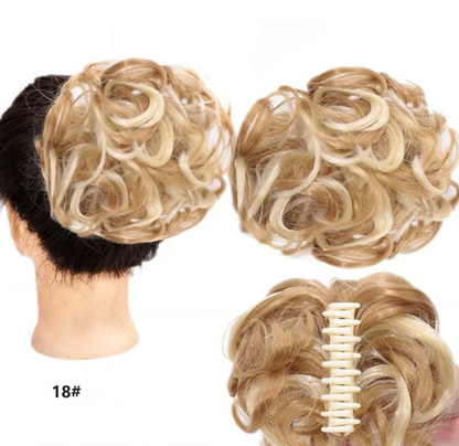 Women’s Clip-On Bun Hair Extension with Claw Clip