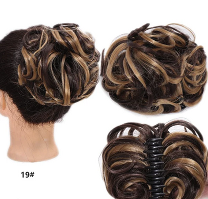Women’s Clip-On Bun Hair Extension with Claw Clip