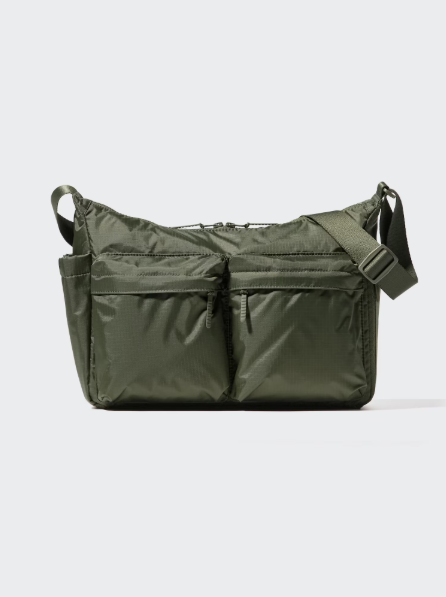Padded Multi Pocket Crossbody Shoulder Bag