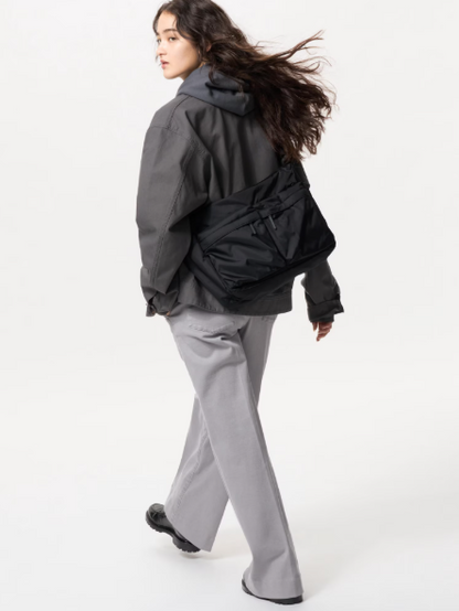 Padded Multi Pocket Crossbody Shoulder Bag