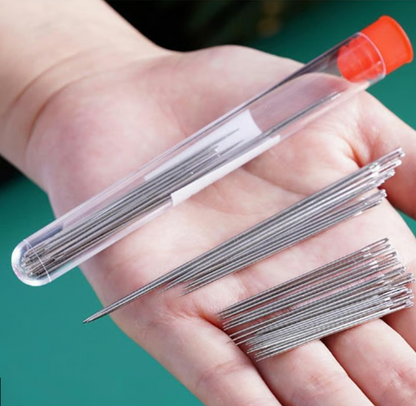 34-Piece Big-Eye Sewing Needle Set with Thread and Thimble