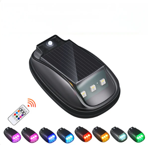 Solar-Powered Waterproof Car Roof Light with Remote