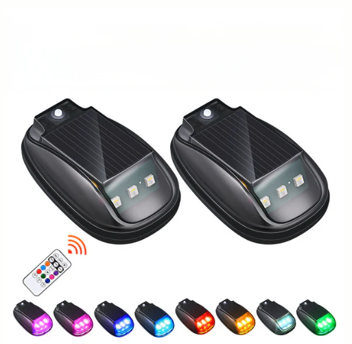 Solar-Powered Waterproof Car Roof Light with Remote