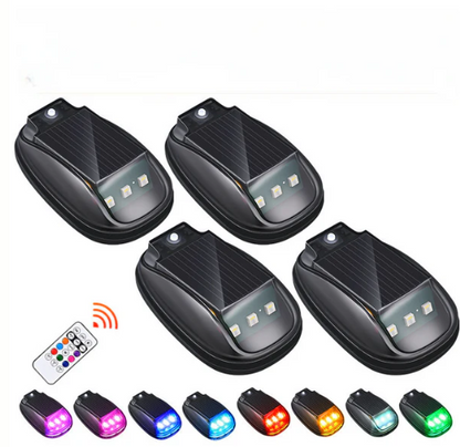 Solar-Powered Waterproof Car Roof Light with Remote