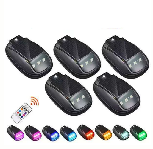 Solar-Powered Waterproof Car Roof Light with Remote