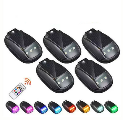 Solar-Powered Waterproof Car Roof Light with Remote