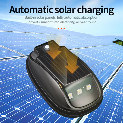 Solar-Powered Waterproof Car Roof Light with Remote