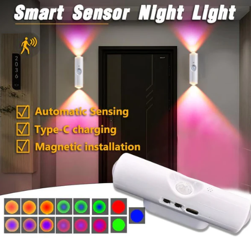 Rechargeable Motion Sensor RGB Night Light