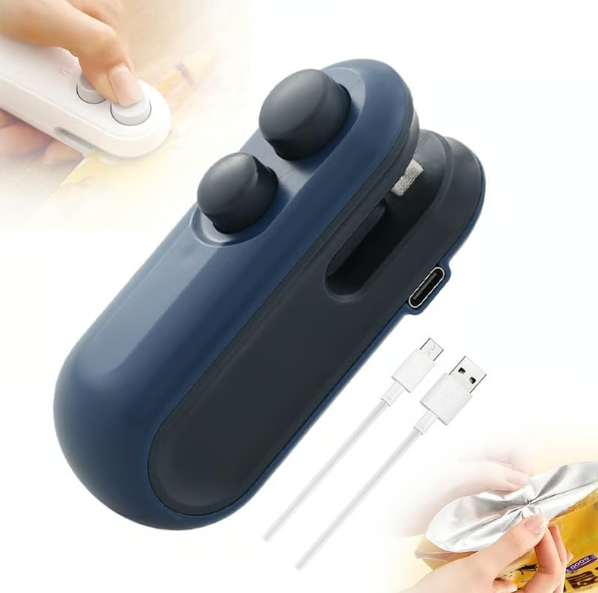 Rechargeable Mini Heat Bag Sealer with Cutter and Magnet