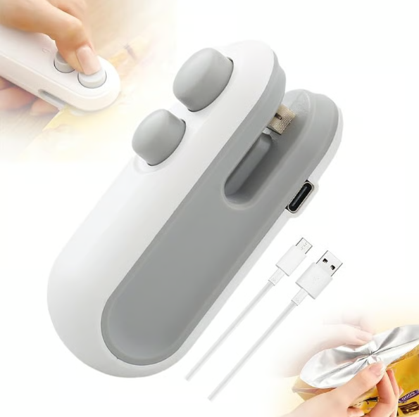 Rechargeable Mini Heat Bag Sealer with Cutter and Magnet