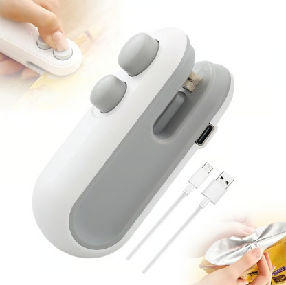 Rechargeable Mini Heat Bag Sealer with Cutter and Magnet
