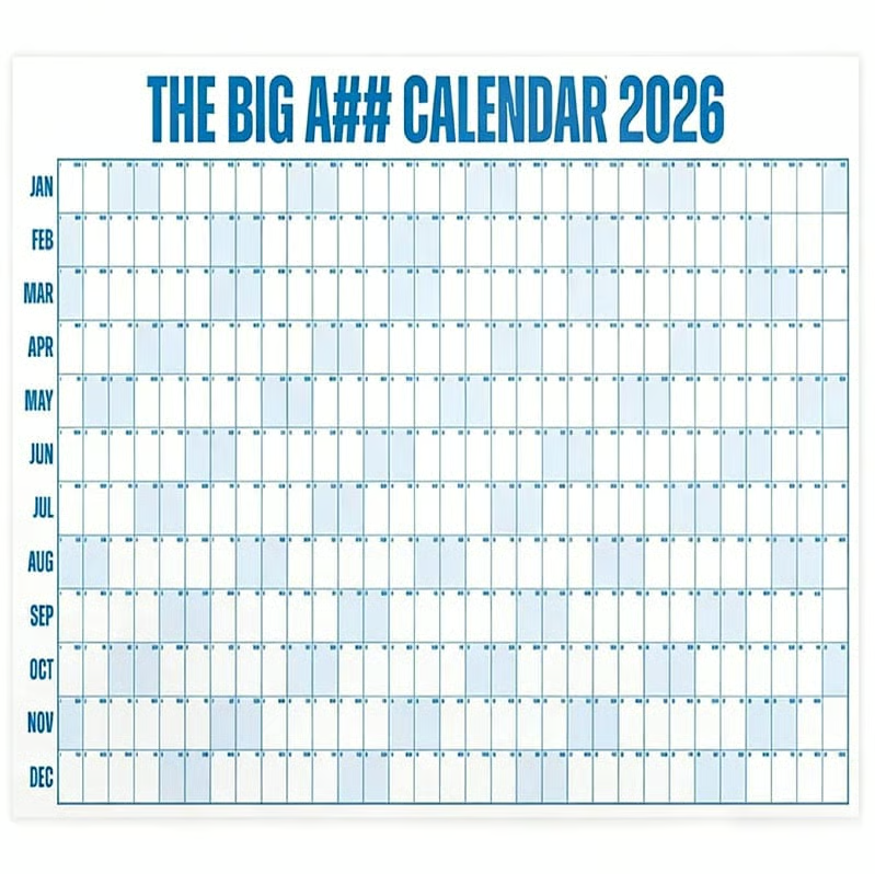 Oversized Year Planner Wall Calendar