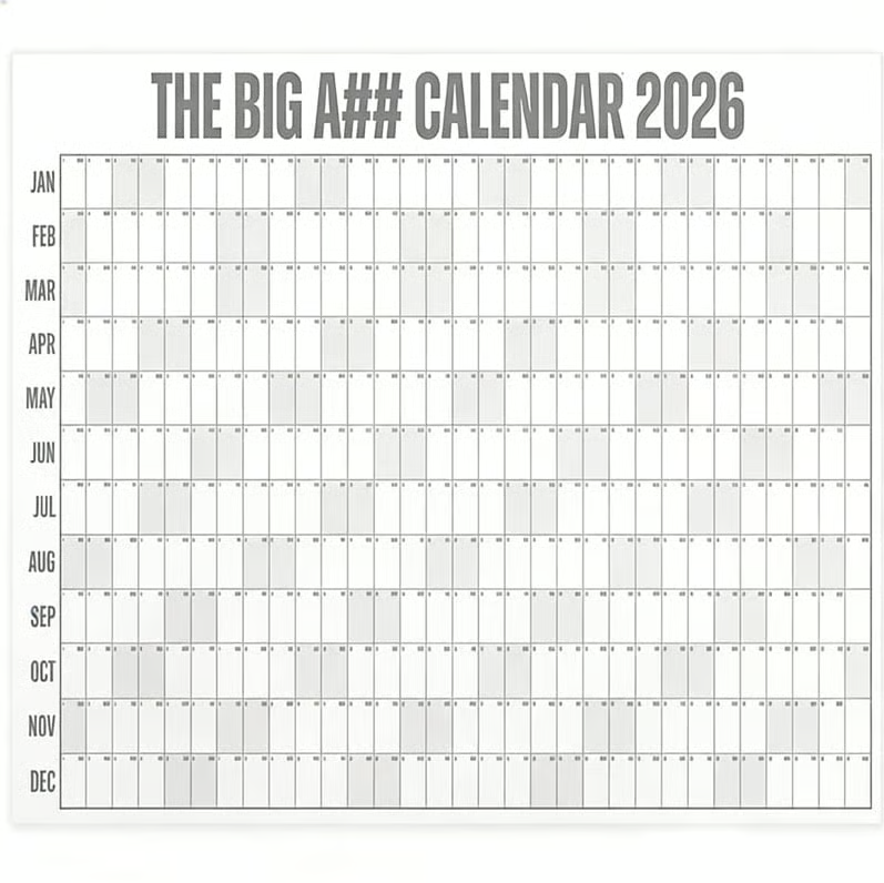 Oversized Year Planner Wall Calendar