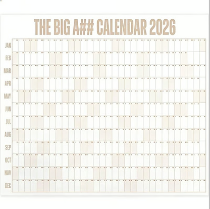 Oversized Year Planner Wall Calendar