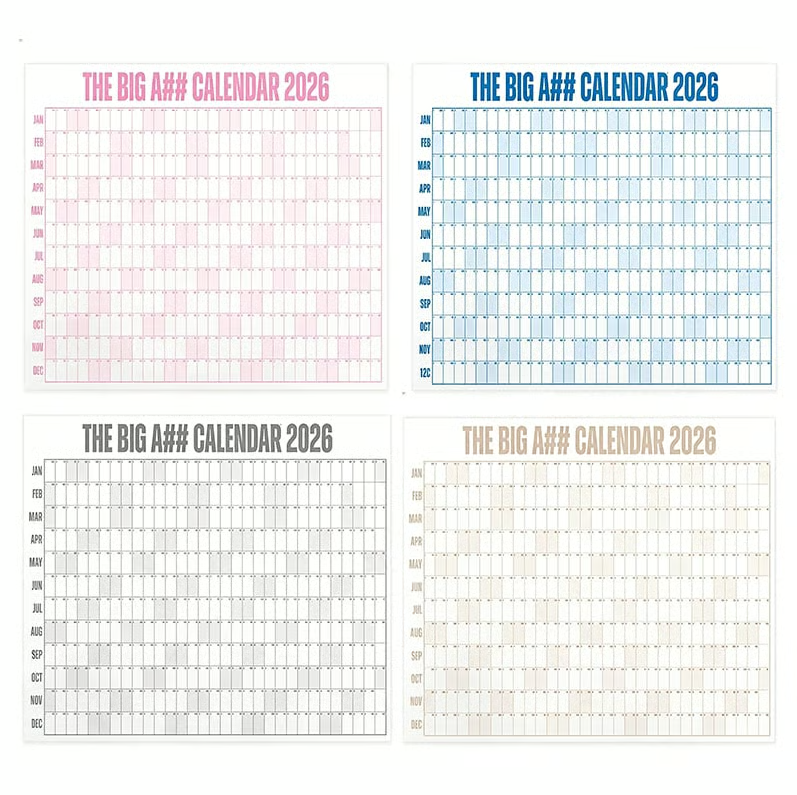 Oversized Year Planner Wall Calendar