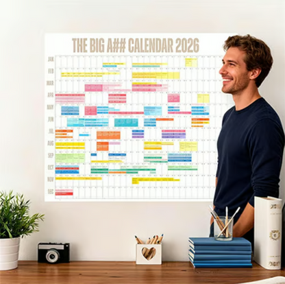 Oversized Year Planner Wall Calendar