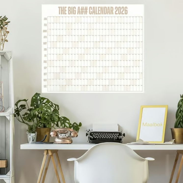Oversized Year Planner Wall Calendar