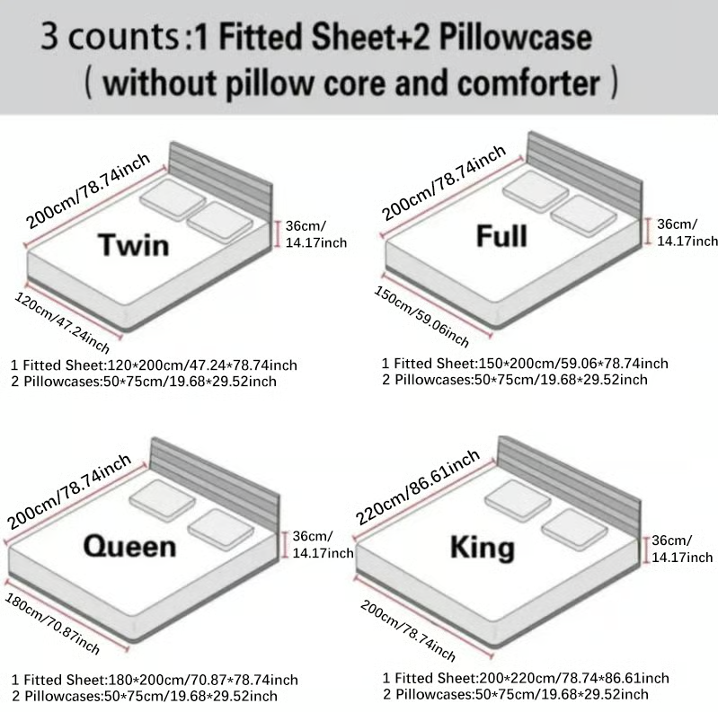 Milk Velvet Fleece Bedding Set with Fitted Sheet and 2 Pillowcases