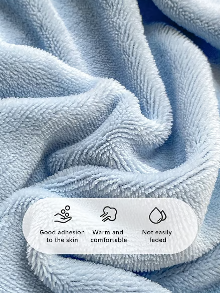 Milk Velvet Fleece Bedding Set with Fitted Sheet and 2 Pillowcases