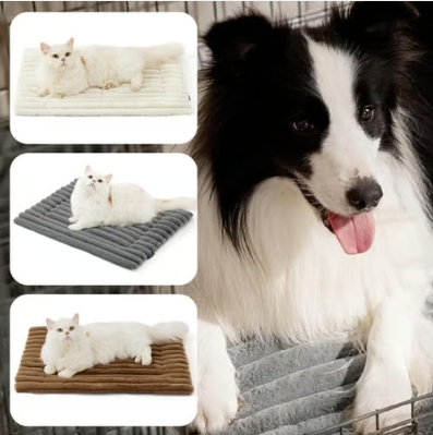 Self-Warming Thermal Pet Bed Mat with Heat-Reflective Core