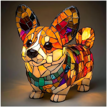 USB Rechargeable 3D Cat Glass Night Light Lamp with Warm Glow