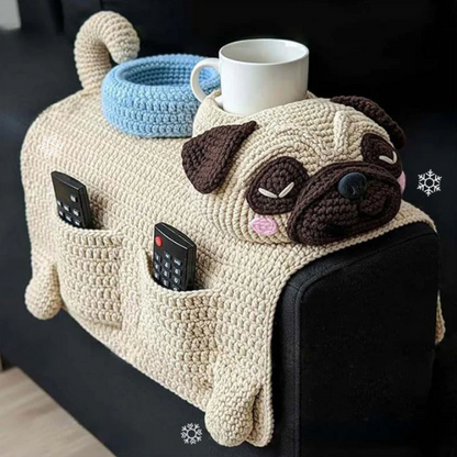 Dog Armrest Storage Organiser With Cup Holder