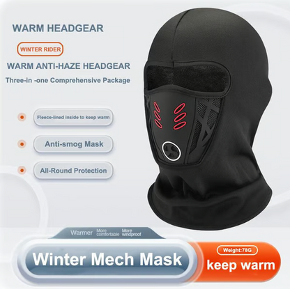 Winter Fleece-Lined Anti-Fog Cycling Balaclava Mask