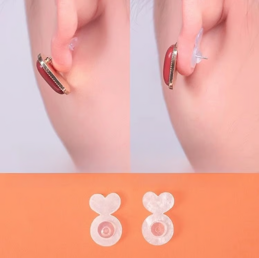 Silicone Earring Back Lifters for Upright Fit