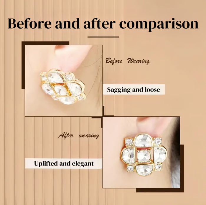 Silicone Earring Back Lifters for Upright Fit