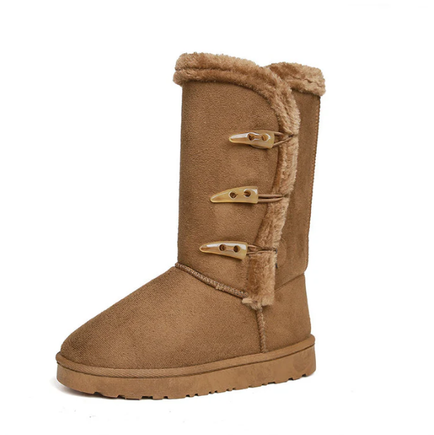 Women’s Ultra-Warm Faux Fur Lined Toggle Mid-Calf Snow Boots