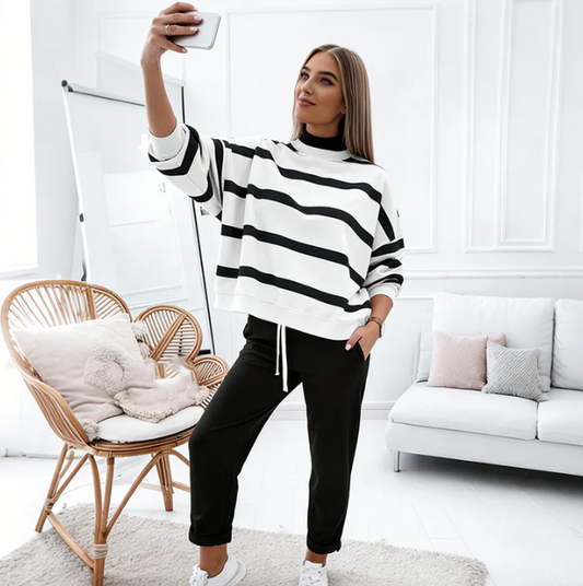 Women’s Striped Lounge Co-Ord Set
