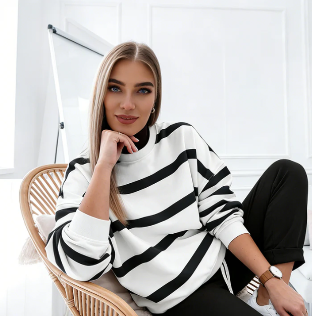 Women’s Striped Lounge Co-Ord Set