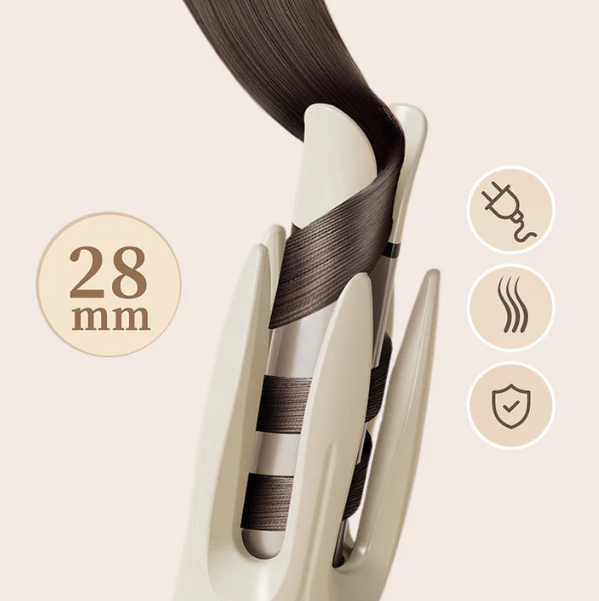 Women’s Automatic Rotating Hair Curler with 4 Heat Settings