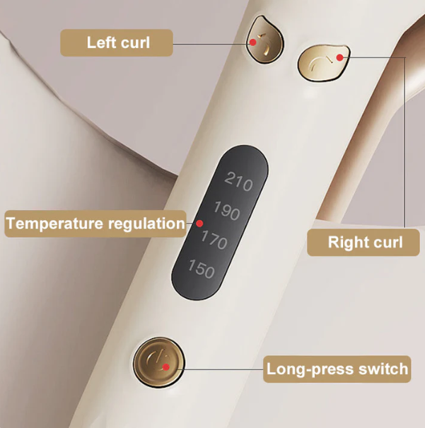 Women’s Automatic Rotating Hair Curler with 4 Heat Settings