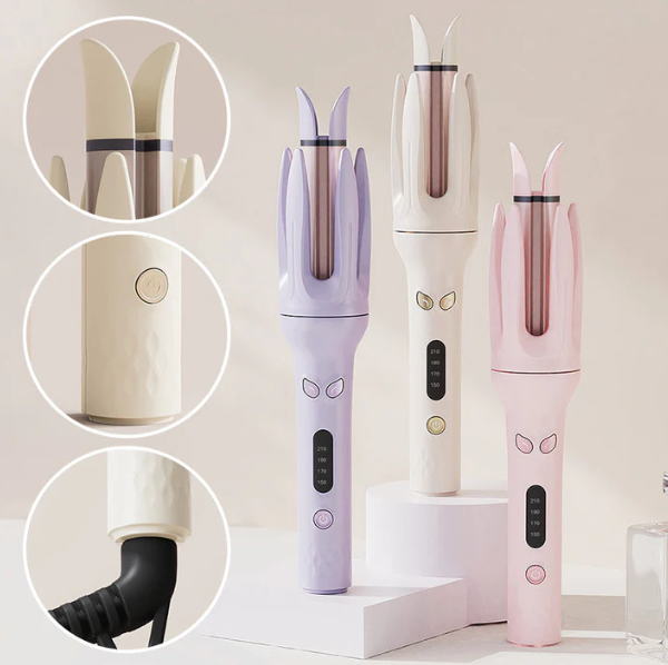 Women’s Automatic Rotating Hair Curler with 4 Heat Settings