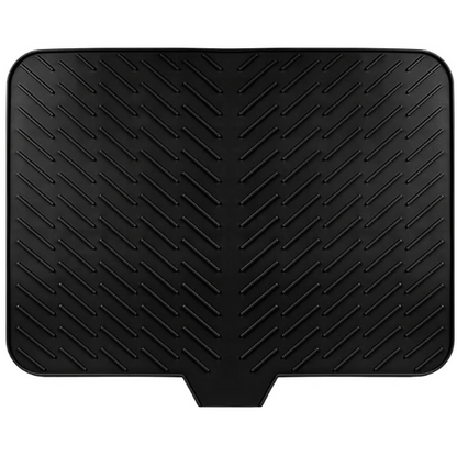 Large Silicone Dish Drying Mat with Drain Lip
