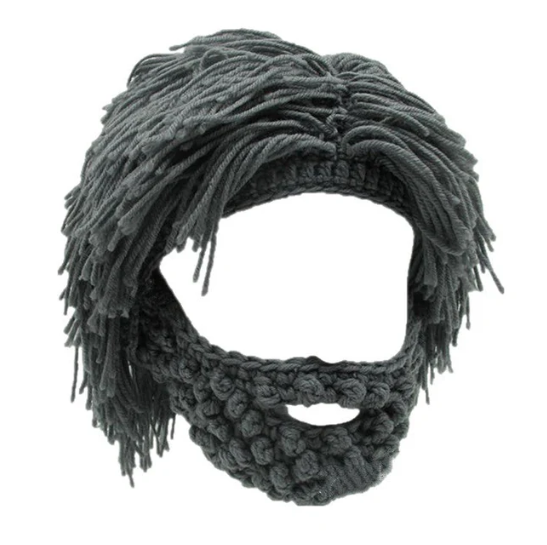 Winter Knit Wig and Beard Hat