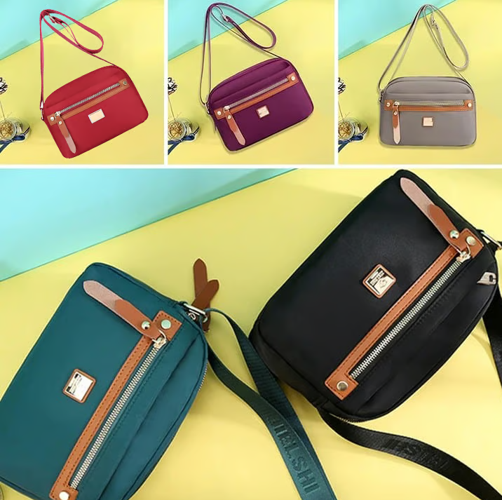 Women’s Lightweight Nylon Crossbody Shoulder Bag