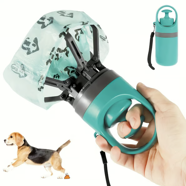 Portable Dog Waste Scooper with Built In Bag Dispenser