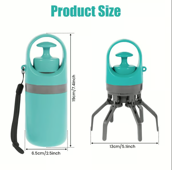 Portable Dog Waste Scooper with Built In Bag Dispenser